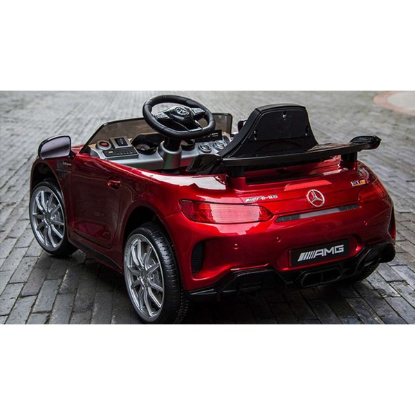 Продукт Акумулаторна кола  Mercedes Benz GT R Licensed 12V,MP3, с меки гуми и кожена седалка, 4X4  - 0 - BG Hlapeta